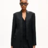 Kimono-Blazer aus Schurwolle