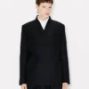 Kimono-Blazer aus Schurwolle
