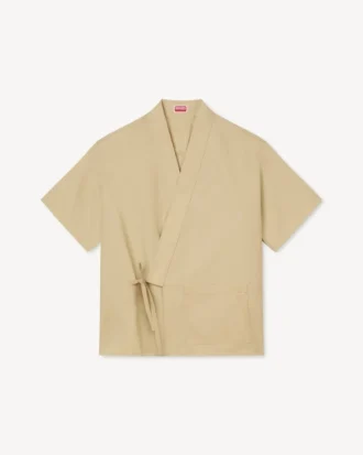 Kimono-Hemd aus Baumwoll-Ripstop