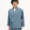 Kimono-Jacke aus Viskose und Wolle