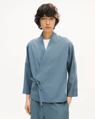 Kimono-Jacke aus Viskose und Wolle