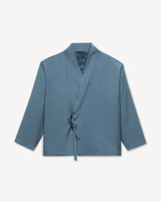 Kimono-Jacke aus Viskose und Wolle