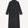 Kimono-Mantel aus Schurwolle und Seide