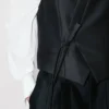 Kimono-Weste aus Schurwolle und Seide