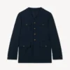 Kragenlose Militärjacke