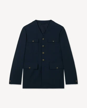 Kragenlose Militärjacke