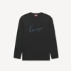 Langärmliges Hemd aus Baumwolle mit „Kenzo Signature“-Stickerei