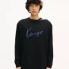 Langärmliges Hemd aus Baumwolle mit „Kenzo Signature“-Stickerei
