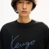 Langärmliges Hemd aus Baumwolle mit „Kenzo Signature“-Stickerei