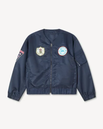 Leichte Bomberjacke mit „Kenzo Badges“-Motiv