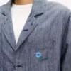 Leichte „Kenzo Tulip“-Arbeitsjacke aus Baumwoll-Leinen