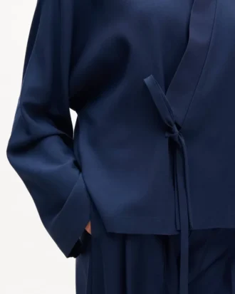 Leichte Kimono-Jacke aus Schurwolle