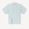 Lockeres Kimono-Hemd aus Stone Bleach Chambray