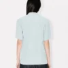 Lockeres Kimono-Hemd aus Stone Bleach Chambray