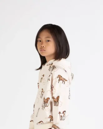 „Lunar New Year“ Oversize-Kapuzenpullover aus French Terry