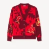 „Lunar New Year“-Strickjacke aus Baumwoll-Woll-Mischung