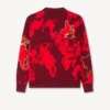 „Lunar New Year“-Strickjacke aus Baumwoll-Woll-Mischung