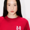 „Lunar New Year“ Sweatshirt mit Stickerei aus Baumwolle