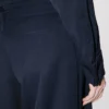 Maßgeschneiderte Hose mit weitem Bein aus Schurwolle