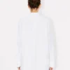 Oversize-Hemd mit Stehkragen aus Baumwollpopeline
