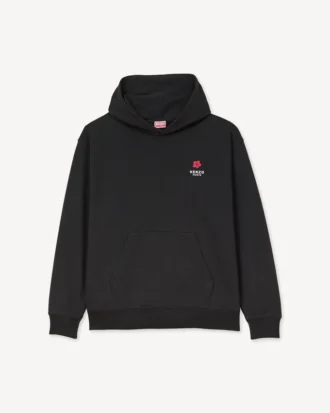 Oversize-Hoodie aus Baumwolle mit „Boke Flower“-Stickerei