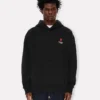 Oversize-Hoodie aus Baumwolle mit „Boke Flower“-Stickerei