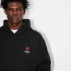 Oversize-Hoodie aus Baumwolle mit „Boke Flower“-Stickerei