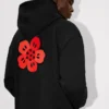 Oversize-Hoodie aus Baumwolle mit „Boke Flower“-Stickerei