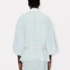 Oversize-Kimonohemd aus Stone Bleach Chambray