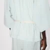 Oversize-Kimonohemd aus Stone Bleach Chambray