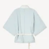 Oversize-Kimonohemd aus Stone Bleach Chambray