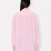 Oversized-Hemd mit Schleife aus Seidenmischung
