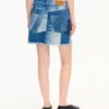 Patchwork-Minirock aus japanischem Denim Patchwork-Minirock aus japanischem Denim