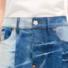 Patchwork-Minirock aus japanischem Denim Patchwork-Minirock aus japanischem Denim