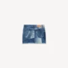 Patchwork-Minirock aus japanischem Denim Patchwork-Minirock aus japanischem Denim