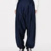 Plisseehose aus Schurwolle und Seide