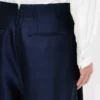 Plisseehose aus Schurwolle und Seide