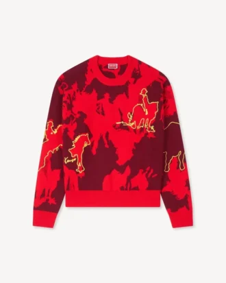 Pullover „Lunar New Year“ aus Baumwoll-Woll-Mischung