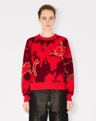 Pullover „Lunar New Year“ aus Baumwoll-Woll-Mischung