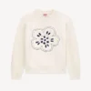 Pullover mit „Boke Flower“-Stickerei aus Wolle