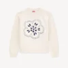 Pullover mit „Boke Flower“-Stickerei aus Wolle