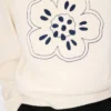 Pullover mit „Boke Flower“-Stickerei aus Wolle