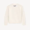Pullover mit „Boke Flower“-Stickerei aus Wolle