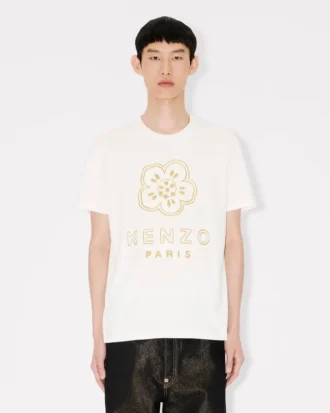 Slim-Fit-Hemd aus Baumwolle mit „Boke Flower“-Stickerei