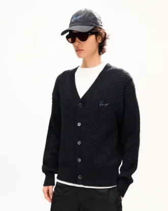 Strickjacke mit „Kenzo Signature Cable“-Stickerei