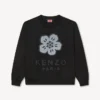 Sweatshirt mit „Boke Flower“-Stickerei aus Baumwolle