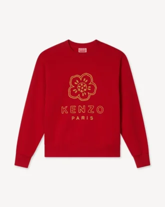 Sweatshirt mit „Boke Flower“-Stickerei aus Baumwolle