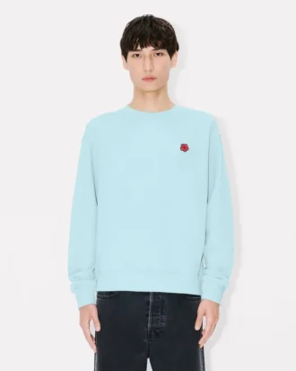 Sweatshirt mit „Boke Flower“-Stickerei aus Baumwolle