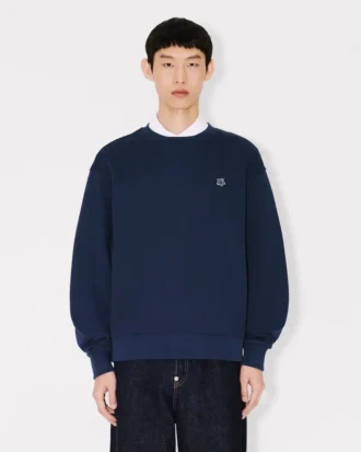 Sweatshirt mit „Boke Flower“-Stickerei aus Baumwolle