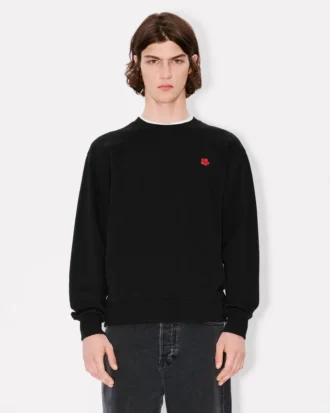 Sweatshirt mit „Boke Flower“-Stickerei aus Baumwolle